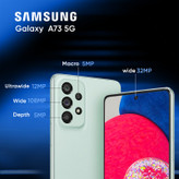 گوشی موبایل((استوک -کارکرده )) سامسونگ مدل Galaxy A73 5G SM-A736B/DS دو سیم کارت ظرفیت 128 گیگابایت و رم 8 گیگابایت