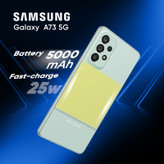 گوشی موبایل((استوک -کارکرده )) سامسونگ مدل Galaxy A73 5G SM-A736B/DS دو سیم کارت ظرفیت 128 گیگابایت و رم 8 گیگابایت